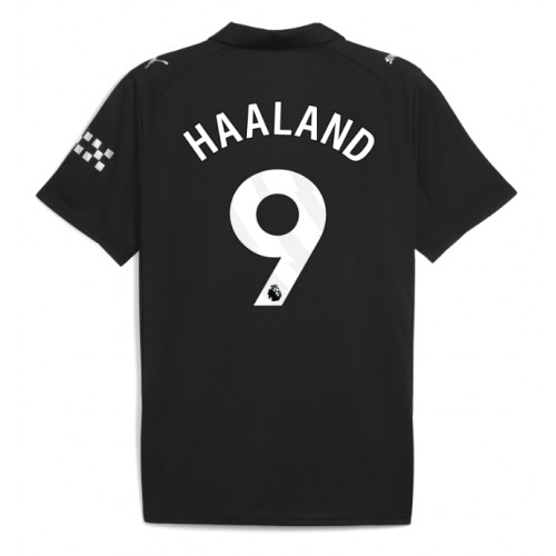 Stroje piłkarskie Manchester City Erling Haaland #9 Koszulka Wyjazdowej 2025-26 Krótki Rękaw
